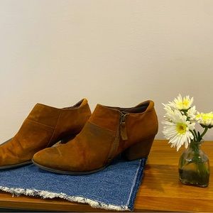 Franco sarto genuine leather healed ankle boots
